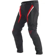 Dainese P. Drake Super Air Motorrad Textilhose, schwarz-rot, Größe 64 für Männer