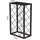 [en.casa] Weinregal 74 x 45 x 22 cm Schwarz