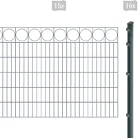 Arvotec Doppelstabmattenzaun »EXCLUSIVE 120 zum Einbetonieren "Ring" mit Zierleiste«, Zaunhöhe 120 cm, Zaunlänge 2 - 60 m 22128324-0 anthrazit H/L: 120 cm x 30 m