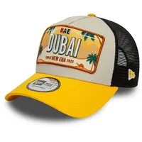 New Era License Plate Trucker-kappe - Light Beige /
