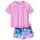 Playshoes Mädchen Zweiteiler Rash-Guard-Set, Batik Lila, 158 cm-164 cm - 158-164