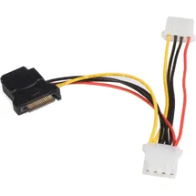 Startech SATA zu LP4 Strom Kabel Adapter mit 2 Zusätzliche LP4