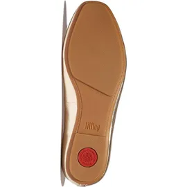FitFlop Delicato Bow Soft Ballerina IH2-675, Women Ballerinas, Gold, 38 EU