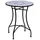 Outsunny Gartentisch Ø 60 x 71 cm blau/weiß