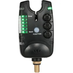 Lixada 6 LEDs, wasserabweisend, verstellbarer Ton, Lautstärke, Empfindlichkeit, akustischer Alarm, Bissanzeiger zum Angeln