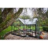 Juliana Halls Gewächshaus Garden Room mit 3 mm Sicherheitsglas Schwarz 12,9 m2