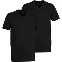 Bugatti T-Shirt 2Er Pack Bari in schwarz-dunkel-uni | Gr.: 50