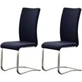 MCA Furniture Freischwinger Letitia blau 2er Set