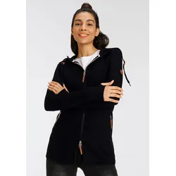Kapuzensweatjacke, aus besonders weichem & dickem French-Terry, Gr. 48/50 (XL), schwarz, , 48092101-48