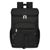 Kühlrucksack - Isolierter Rucksack - Volumen 25 l - Wasserdicht - Leicht & Tragbar - Oxford-Gewebe - Schwarz 1 - Schwarz