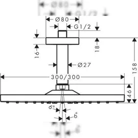 Hansgrohe Raindance E 300 1jet, 9 l/min, chrom