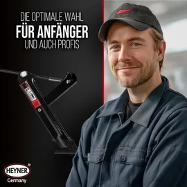 Heyner Wagenheber Stahl 39 cm schwarz