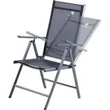 STAHLWERK Campingstuhl CS-103 ST mit Armlehne und verstellbarer Rückenlehne