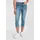 H.I.S. Caprijeans H.I.S, Damen, Gr. 36, N-Gr, blau (blau used 30), Denim/Jeans, Obermaterial: 98% Baumwolle, 2% Elasthan, schmal kniebedeckend, Jeans, schmale Beinform, krempelbare Beinabschlüsse, hohe Leibhöhe