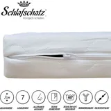 Schlafschatz Topper 7cm XXL 180x200cm mittel, 7-Zonen, Bezug abnehmbar und waschbar bis 60 °C