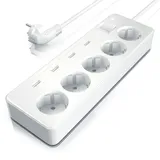 Bearware Steckdosenleiste Mehrfachsteckdose Steckerleiste 3680W, 5-fach