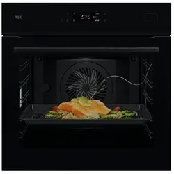 AEG 5000 SurroundCook® / Einbaubackofen / Pyrolytische Selbstreinigung / Schwarz NBU5P40SK