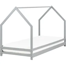 Beliani Kinderbett Appy 90 x 200 cm Kiefer grau