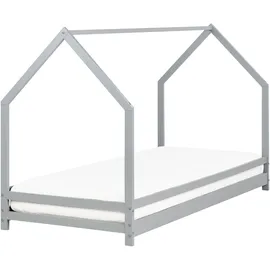 Beliani Kinderbett Appy 90 x 200 cm Kiefer grau