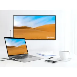 Manhattan Dockingstation 12-in-1 4K 1xHDMI 2xDP 3xUSB-A
