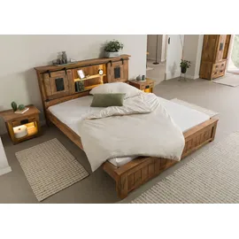 MASSIVMOEBEL24.DE Railway LUX 180 x 200 cm Beige