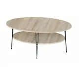 JV Möbel Eleganter Braun Holz 59 x 47 cm