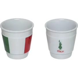 Bialetti Mini Express 90 ml 2 Tassen Rot/Weiß