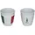 Bialetti Mini Express 90 ml 2 Tassen Rot/Weiß