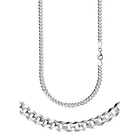 FIRETTI Collierkettchen FIRETTI "Schmuck Geschenk Silber 925 Armband Kette Panzerkette diamantiert" Gr. 19, silber (silberfarben), Halsketten, Damen, 19, Silber 925 (Sterlingsilber), B: 3,2mm, Made in Germany, B:3,2mm