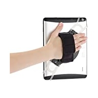 Callstel Tablet Halter Hand: 2in1-Tablet-Halterung mit Handschlaufe & Ständer für Tablets 7-11,9" (iPad Halterung Hand, Tablet Handhalter, Smartphone)