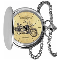 KIESENBERG Taschenuhr Vintage Silber Persönliches Geschenk für Heritage Softail Classic Herren Uhr TA-5736