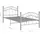 vidaXL Bett 100 x 200 cm Grau