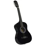 vidaXL Klassikgitarre für Anfänger und Kinder Schwarz 3/4 36"