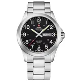 Swiss Military Herren uhr - SMP36040.25 - Silber/Schwarz