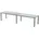 Mehrfacharbeitstisch Executive BxTxH 360x80x73cm Gestell verchromt Platte Glas satiniert