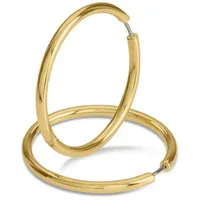 Boccia Titanium Boccia 05070-02 Damen-Creolen Ohrringe Titan Goldfarben 38 mm