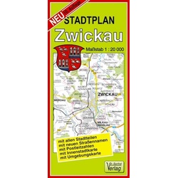 Stadtplan Zwickau 1 : 20 000