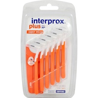 Interprox, Interdentalbürste, plus super micro orange Interdentalbürst, 6 St ZBU (6 x)