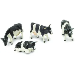 Holstein-Rinder, 4 Friesische Rinder Modell von Britains Farm Toys 1:32
