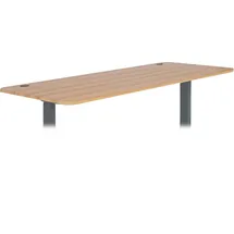 MCW Tischplatte MCW-D40 für Schreibtische, Schreibtischplatte, 160x80cm MVG-zertifiziert ~ eichefarben