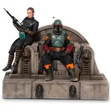 Iron Studios Star Wars Boba Fett & Fennec Shand auf Thron Statue 23 cm