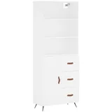 vidaXL Highboard Weiß 69,5x34x180 cm Holzwerkstoff