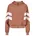 Damen Ladies Crinkle Batwing Jacket terracotta/whitesand XS