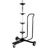 TRUTZHOLM fahrbarer Felgenbaum Reifenständer Reifenwagen Felgenständer Pkw Auto bis 225er Reifenregal Reifenhalter Felgenregal