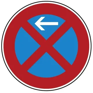 Verkehrszeichen Absolutes Haltverbot, Anfang