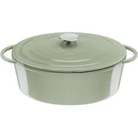 Tefal Lov Gusseisen ovaler Bräter 34 cm beige