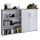 MID.YOU Office Edition Aktenschrank 168,8 x 113,6 x 33 grau, weiß hochglänzend