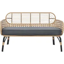 Beliani Pratello 122 x 79 x 59 cm Beige/Grau/Schwarz