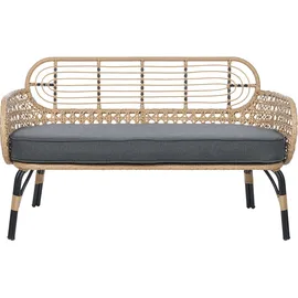 Beliani Pratello 122 x 79 x 59 cm Beige/Grau/Schwarz