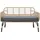 Beliani Pratello 122 x 79 x 59 cm Beige/Grau/Schwarz